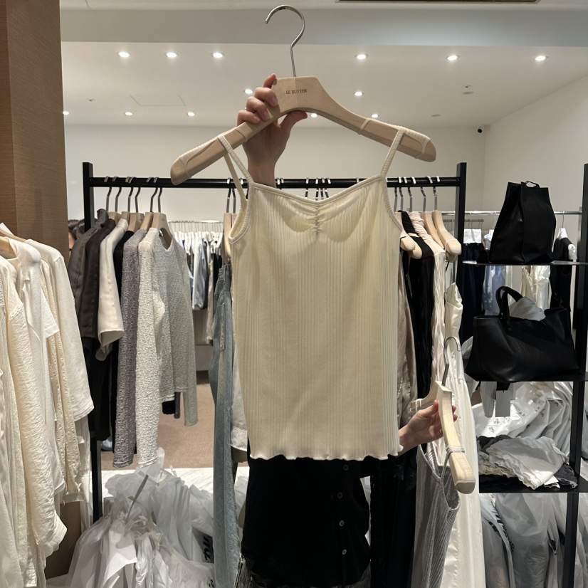 LE BUTTER韓國代購女士新款時尚職業熱賣26春夏吊帶背心LE BUTTER吊帶/背心