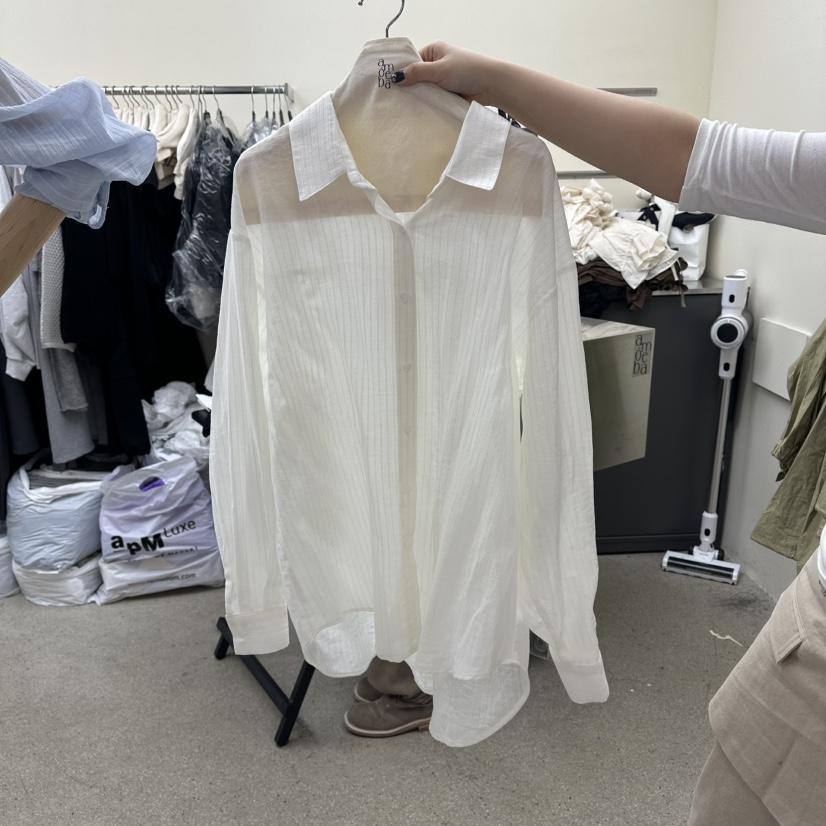 AMOEBA韓國直郵女士新款職業熱賣推薦休閑26春夏襯衫蕾絲衫AMOEBA襯衫/蕾絲衫