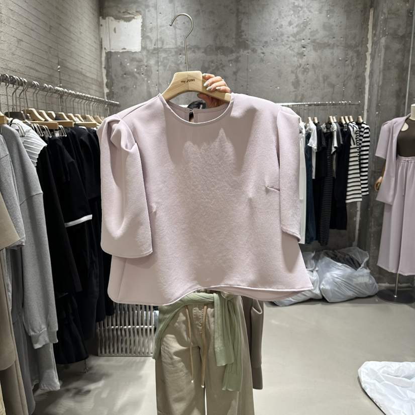 JUNI韓國直郵女士新品時尚熱賣休閑26春夏人氣襯衫蕾絲衫my juni襯衫/蕾絲衫