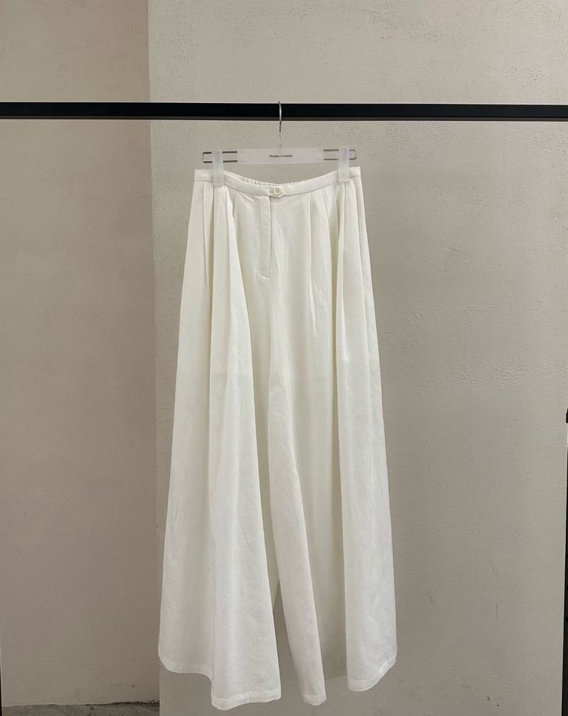 MONDAY TO SUNDAY韓國東大門代購女士新款推薦休閑褲闊腿褲MONDAY TO SUNDAY休閑褲