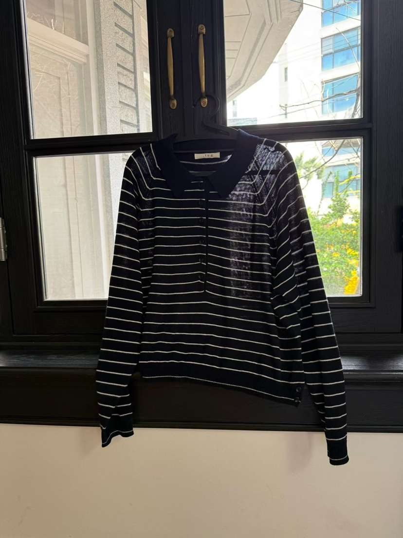 TUG韓國東大門代購女裝新款休閑推薦職業26春夏針織衫條紋TUG針織衫