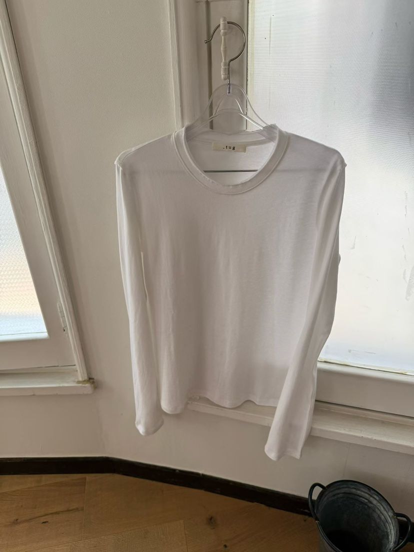 TUG韓國東大門代購女裝新品時尚人氣職業熱賣26春夏長袖T恤TUG長袖T恤