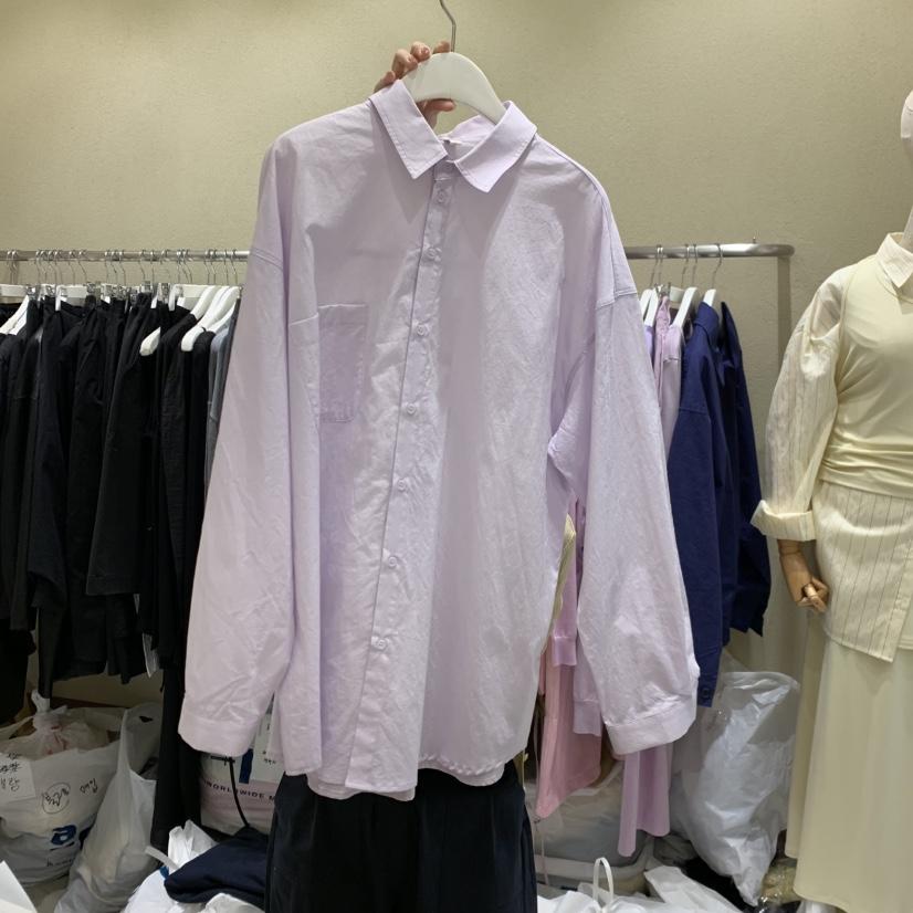 BROCCOLISALAD韓國東大門代購女裝新品推薦襯衫蕾絲衫口袋BROCCOLISALAD襯衫/蕾絲衫