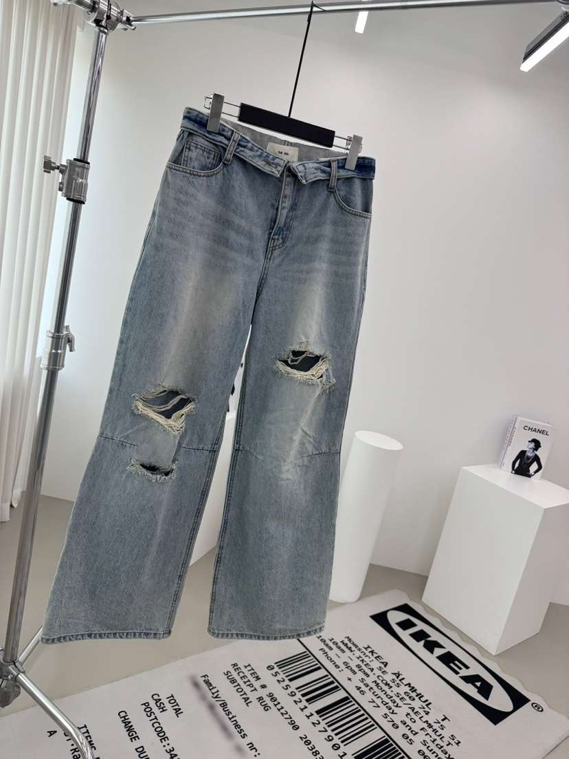 RED-A韓國直郵女裝新款推薦休閑職業時尚熱賣牛仔褲復古RED-A牛仔褲