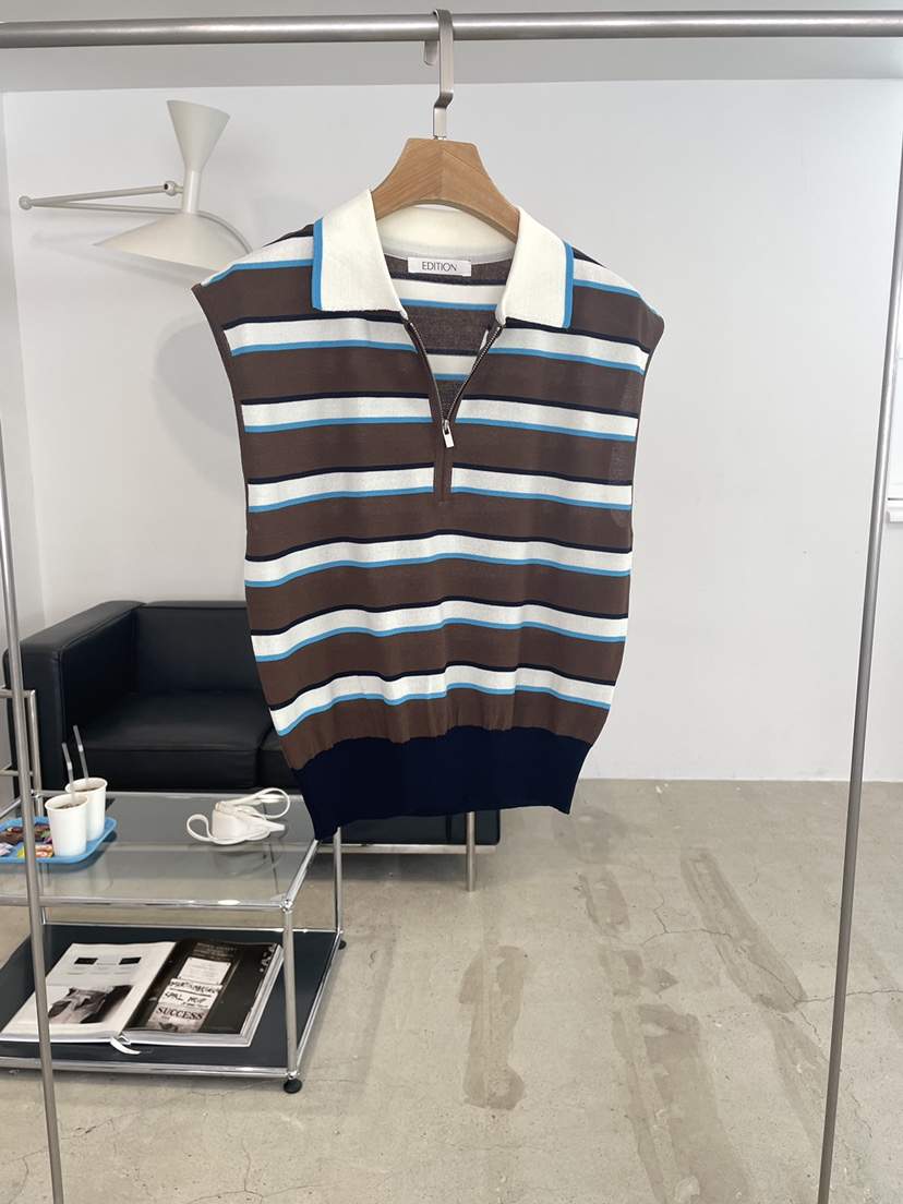 EDITION-P韓國東大門直郵女士新品26春夏時尚吊帶背心拉鏈EDITION/CHAHEE吊帶/背心