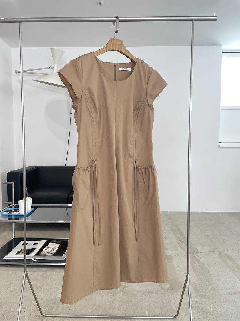 EDITION-P韓國直郵女士新款時尚職業人氣26春夏連衣裙褶皺EDITION/CHAHEE連衣裙