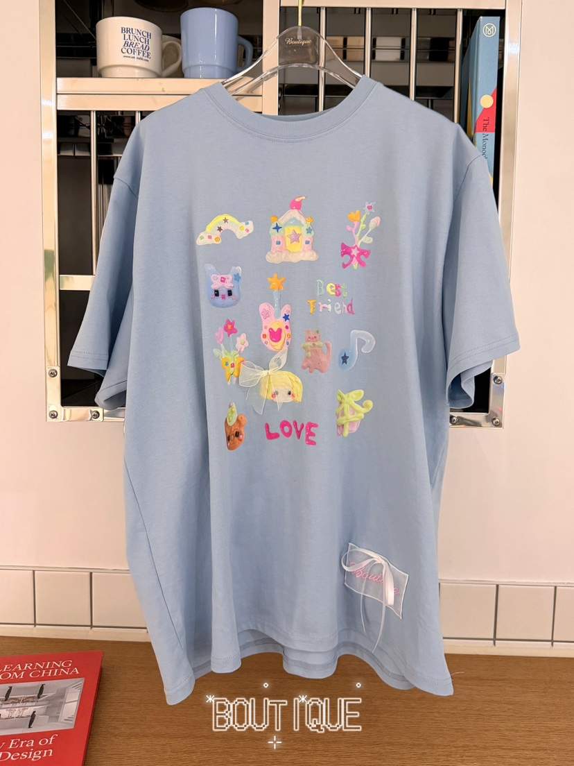 BOUTIQUE-L韓國代購女士新品推薦時尚26春夏熱賣人氣T恤BOUTIQUE-LT恤