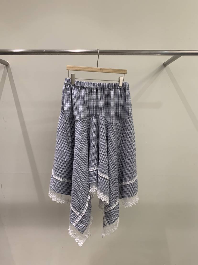 ZITTEN韓國東大門直郵女裝新品熱賣時尚半身裙中短裙格子ZITTEN半身裙/中短裙