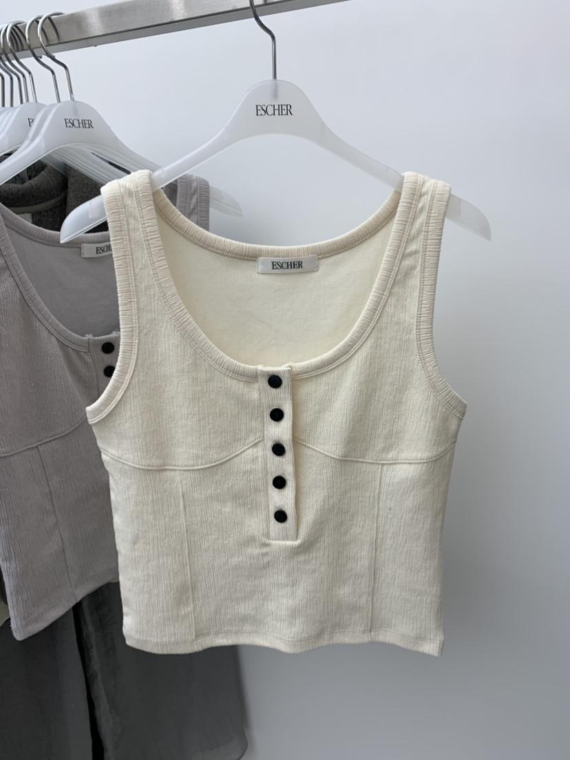 ESCHER韓國直郵實拍女裝新品人氣26春夏休閑時尚吊帶背心ESCHER吊帶/背心