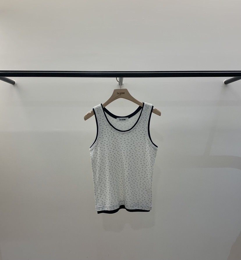 LA CREME韓國代購女士新品職業休閑人氣熱賣吊帶背心花朵LA CREME吊帶/背心