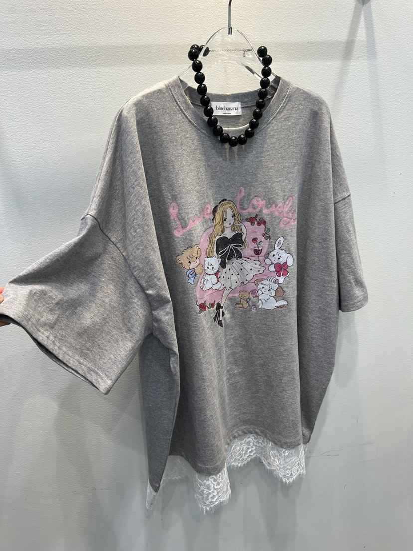 BLUE BANANA韓國直郵實拍女裝新款時尚熱賣休閑T恤不含項鏈BLUE BANANAT恤