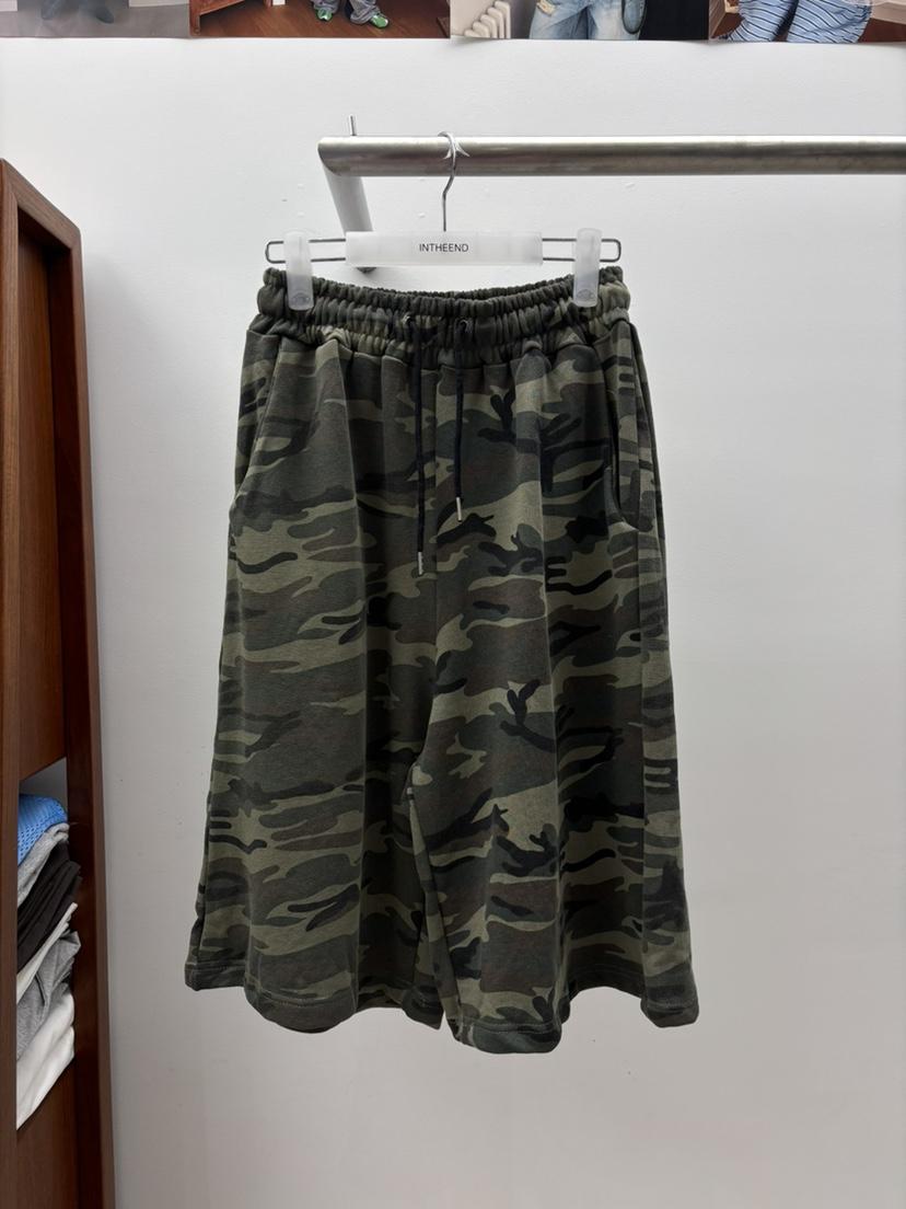 INTHEEND韓國直郵實拍女裝新款職業休閑推薦熱賣短褲迷彩INTHEEND短褲