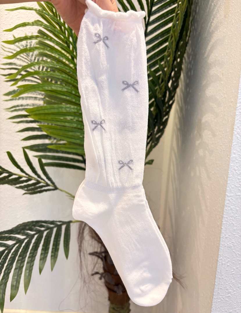 CACTUS-Q韓國東大門直郵女士新款26春夏職業熱賣襪子蝴蝶結CACTUS十雙起/可混搭襪子