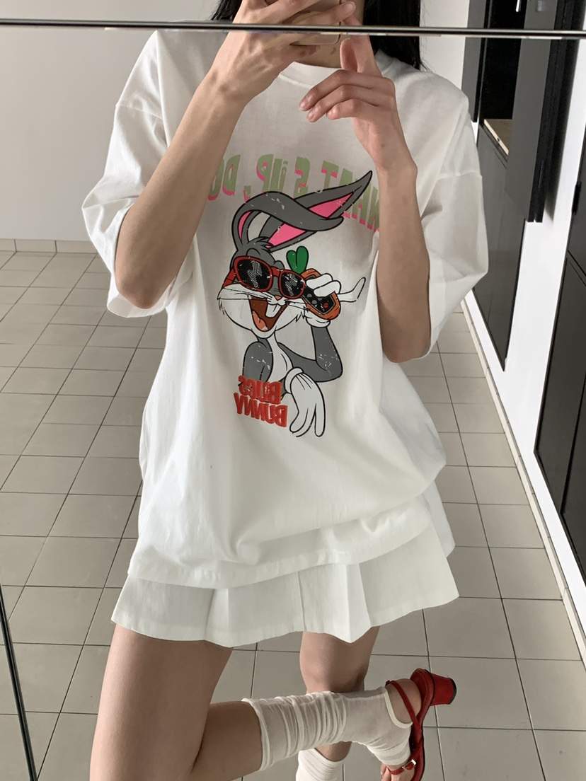 MUSE-P韓國代購女裝新款時尚26春夏職業推薦熱賣T恤兔子MUSE-PT恤