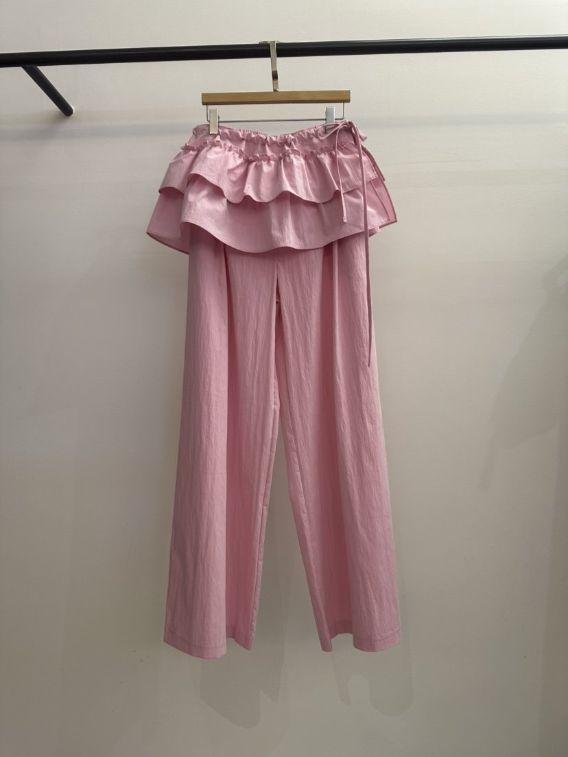 JENNY 1976韓國東大門直郵女士新品時尚職業休閑褲荷葉邊JENNY 1976休閑褲