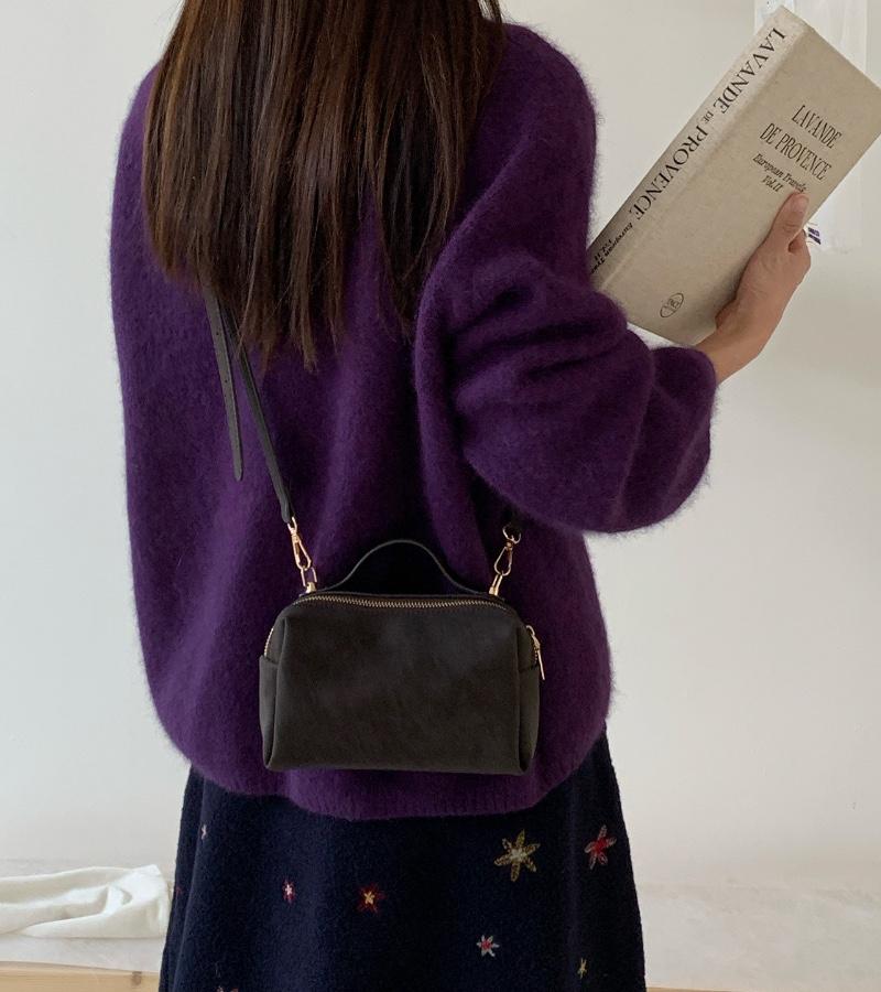 POSH BLUE韓國直郵實拍女裝新款熱賣推薦單肩斜跨包麂皮POSH BLUE單肩/斜跨包