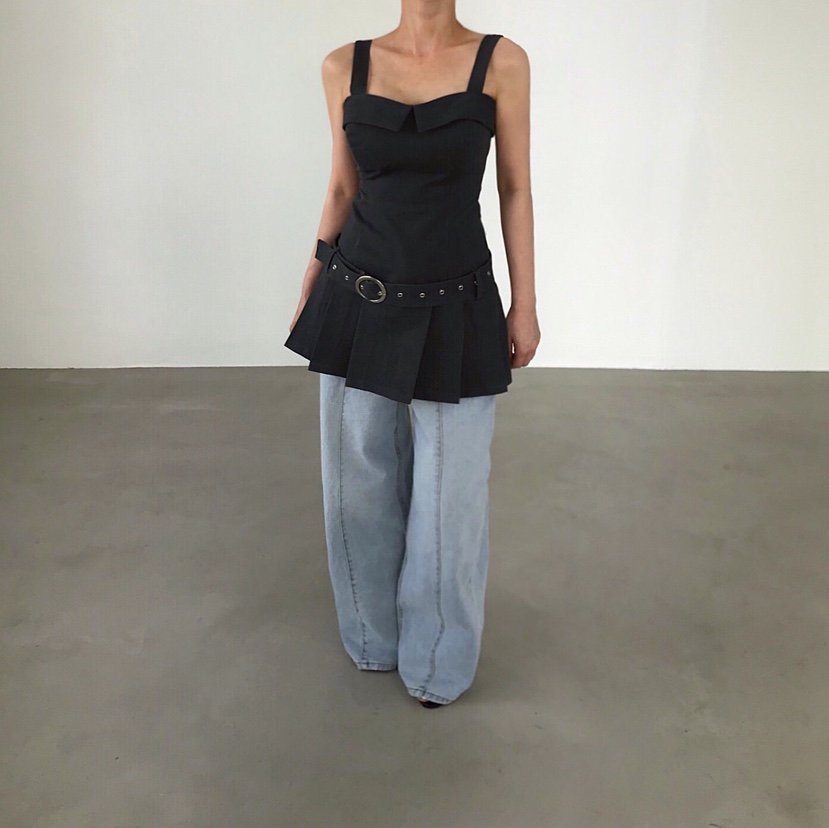 2TWO MOON東大門直郵女裝新款職業休閑熱賣連衣裙含腰帶2TWO MOON連衣裙