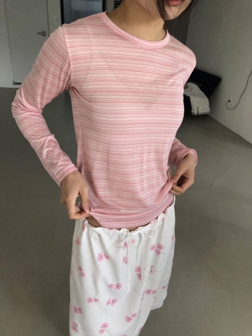 FLASH/I LOVE ME東大門代購女裝新品推薦職業休閑長袖T恤FLASH/I LOVE ME長袖T恤