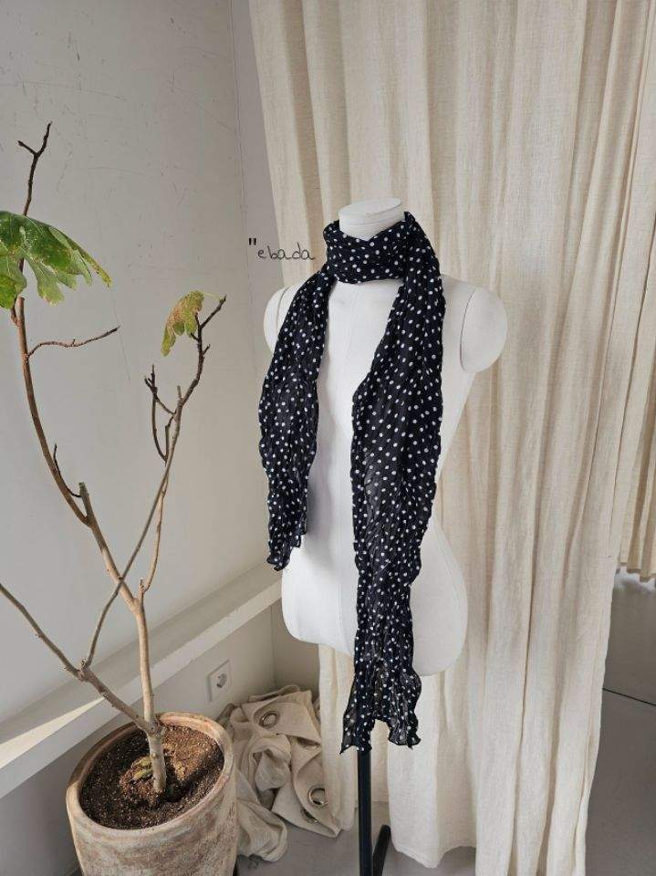 EBADA東大門直郵女士新品推薦真品26春夏圍巾披肩雪紡褶裥EBADA圍巾/披肩