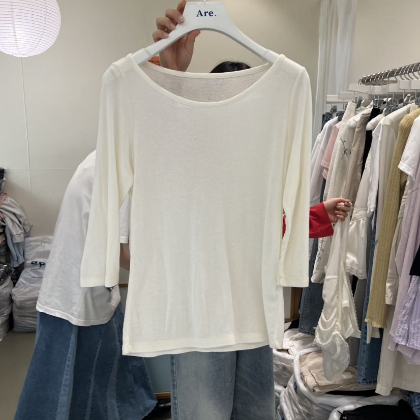 ARE東大門代購女士新款時尚推薦休閑26春夏真品人氣長袖T恤ARE YOU/ARE長袖T恤