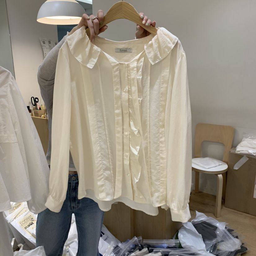 FOREST韓國直郵女裝新款人氣真品時尚職業推薦襯衫蕾絲衫FOREST襯衫/蕾絲衫