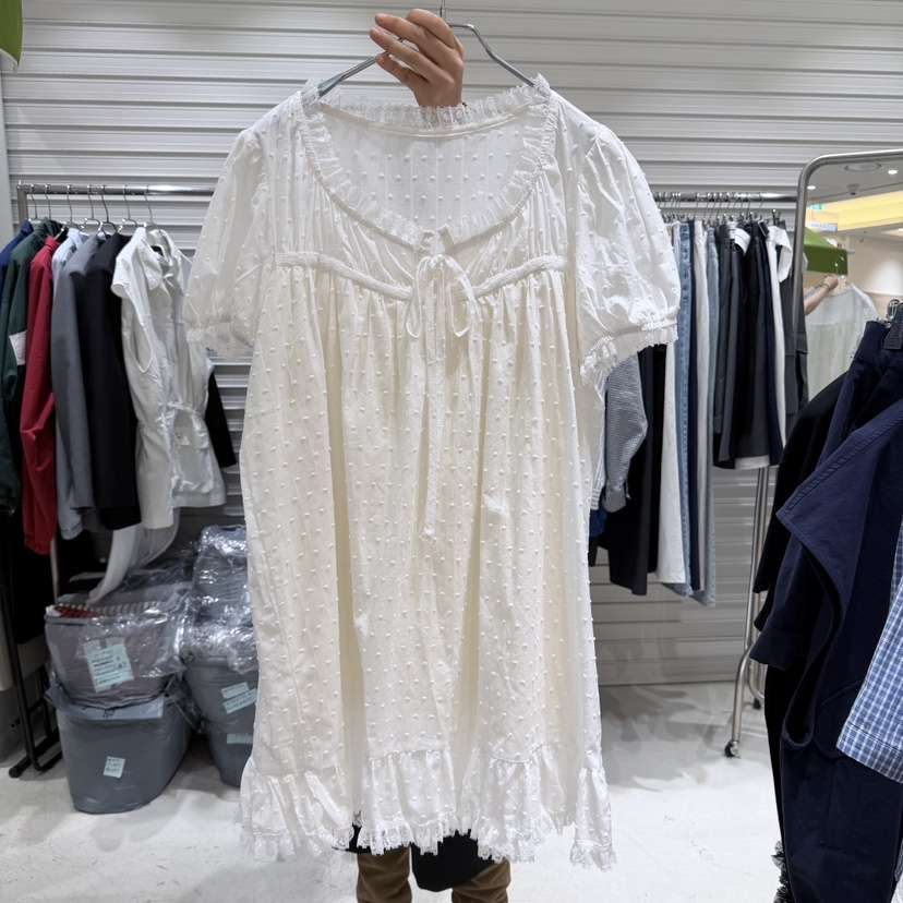 BRICKLANE東大門直郵女士新款推薦職業真品26春夏連衣裙泡泡袖BRICKLANE連衣裙