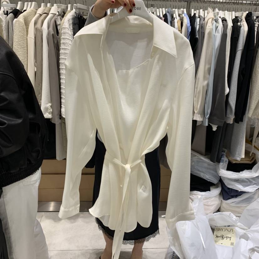 BRONZE東大門實拍女裝新品熱賣真品職業時尚休閑襯衫蕾絲衫BRONZE襯衫/蕾絲衫