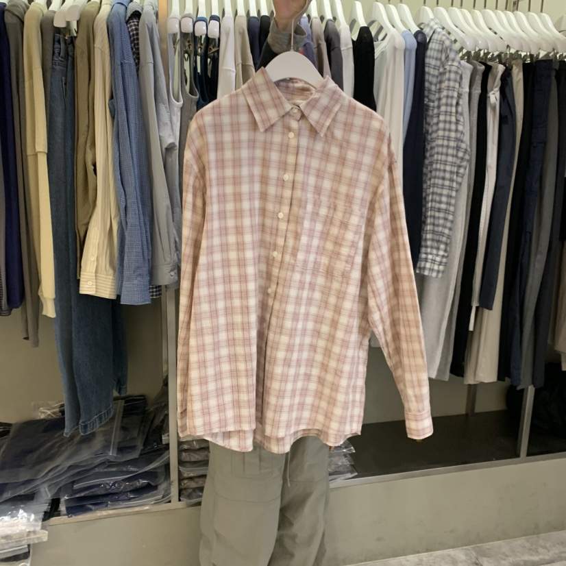 FAVE/FAVOURITE韓國代購女士新款真品休閑襯衫蕾絲衫格紋FAVE/FAVOURITE襯衫/蕾絲衫