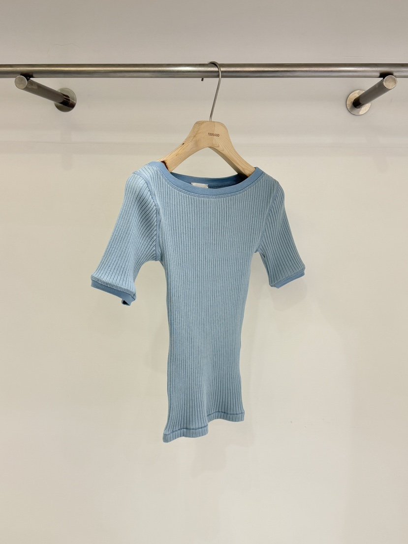 TOOGOOD東大門實拍女裝新品推薦職業熱賣人氣T恤船領羅紋TOOGOODT恤