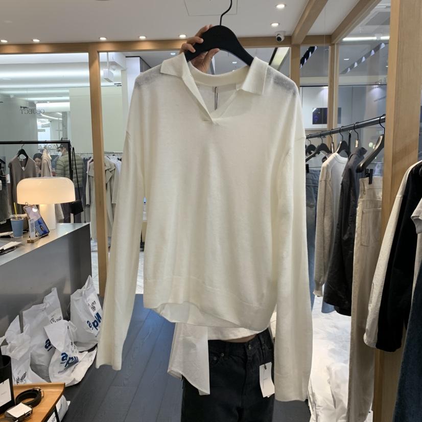 OBJECT韓國代購女裝新款職業熱賣休閑真品時尚針織衫亞麻OBJECT針織衫