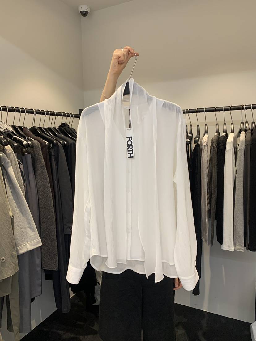 FORTH東大門代購女士新款26春夏職業時尚人氣真品襯衫蕾絲衫FORTH襯衫/蕾絲衫