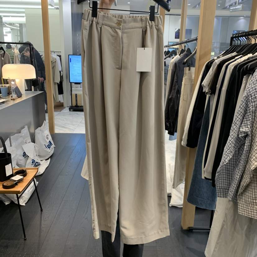 OBJECT韓國代購女士新品真品推薦26春夏熱賣休閑休閑褲天絲OBJECT休閑褲