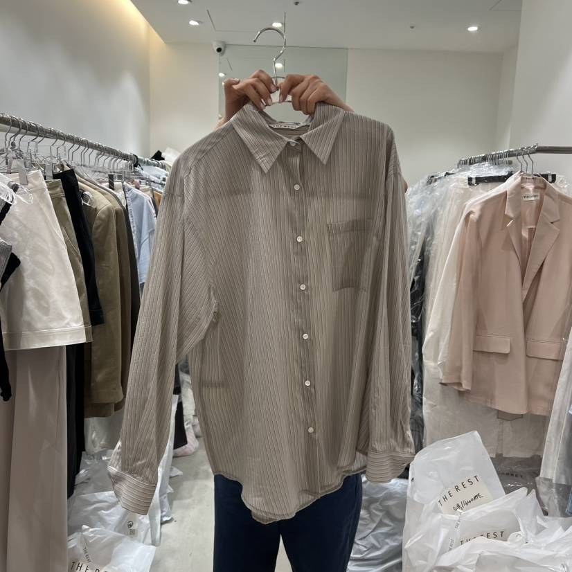 THE REST韓國代購女裝新品推薦職業休閑熱賣真品襯衫蕾絲衫THE REST/UNNOEUD襯衫/蕾絲衫