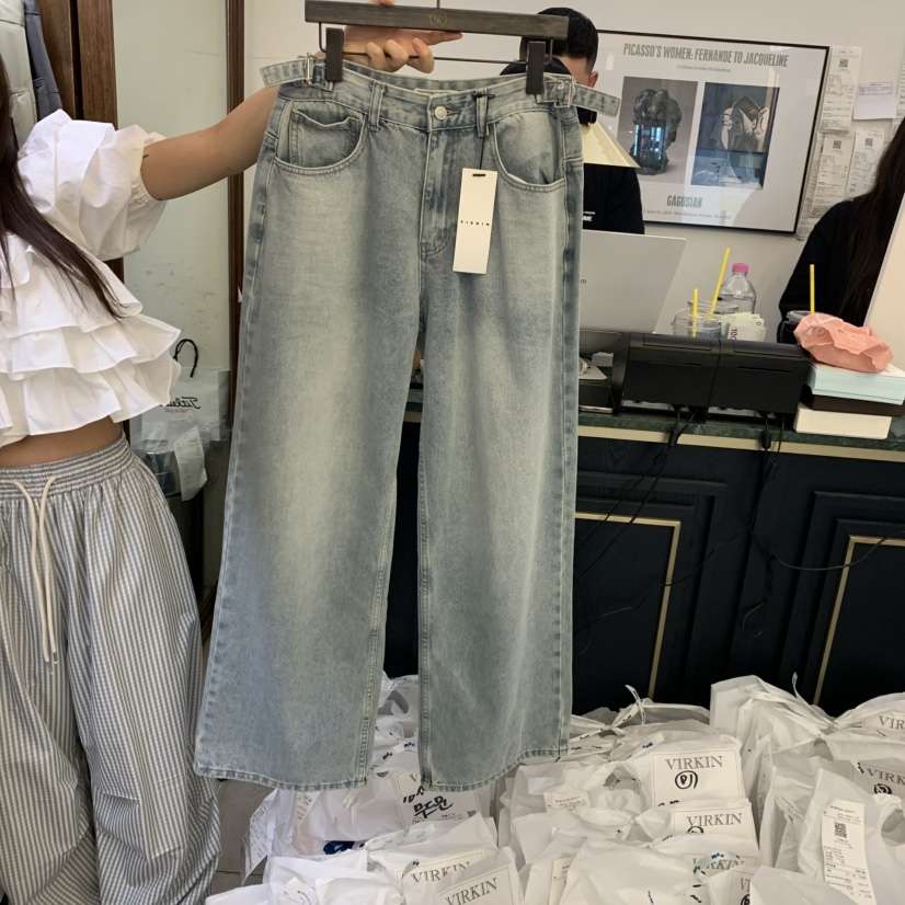 VIRKIN東大門代購女士新款時尚人氣熱賣休閑26春夏牛仔褲VIRKIN牛仔褲