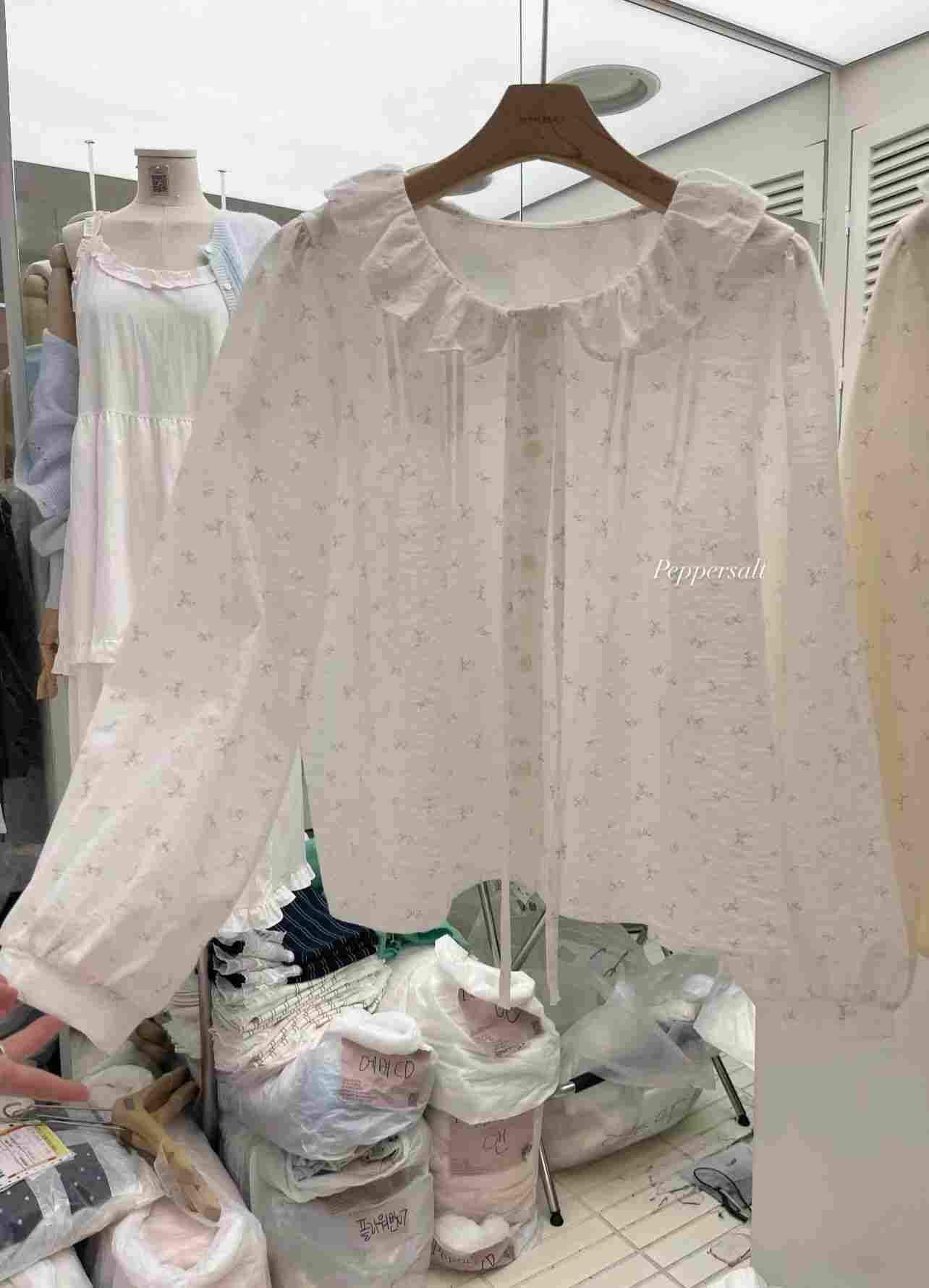 PEPPER 페페韓國代購女士新品熱賣人氣26春夏襯衫蕾絲衫PEPPER-SEOUL襯衫/蕾絲衫