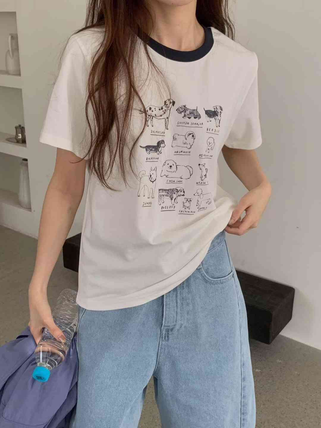 AN STAND韓國代購女裝新款熱賣時尚休閑人氣26春夏推薦T恤AN STAND-2件起T恤