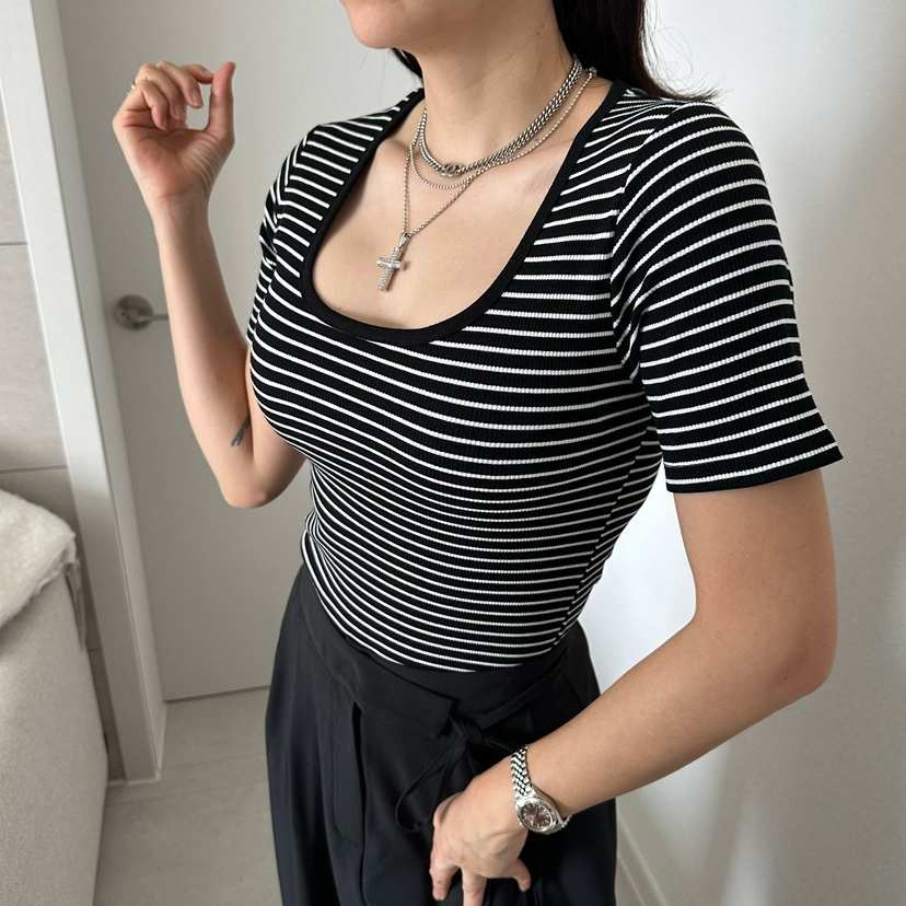 SOUIT韓國直郵女士新款人氣休閑推薦時尚職業真品熱賣T恤SOUIT by mabel-LT恤