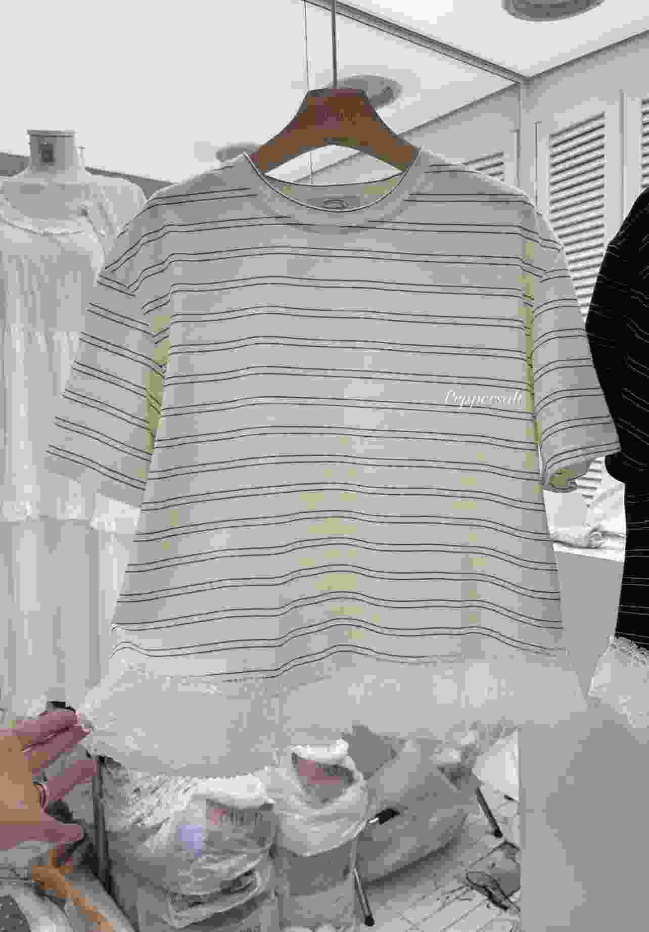 PEPPER 페페東大門代購女士新款人氣時尚真品職業T恤條紋PEPPER-SEOULT恤