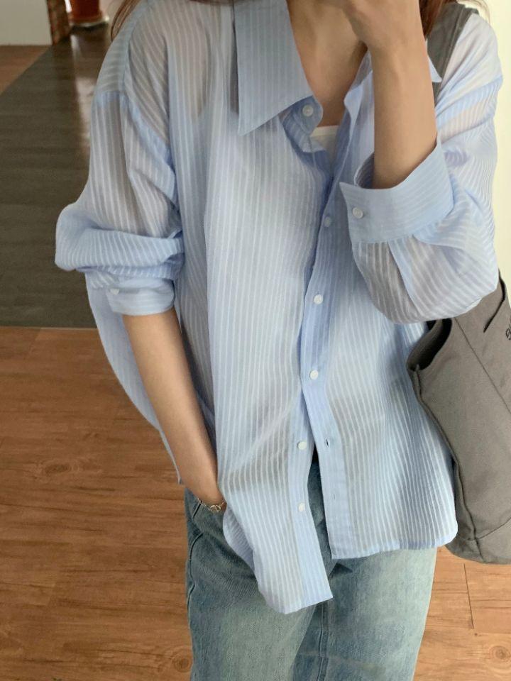 KOMOREBI韓國代購女士新款人氣推薦時尚熱賣26春夏襯衫蕾絲衫KOMOREBI襯衫/蕾絲衫