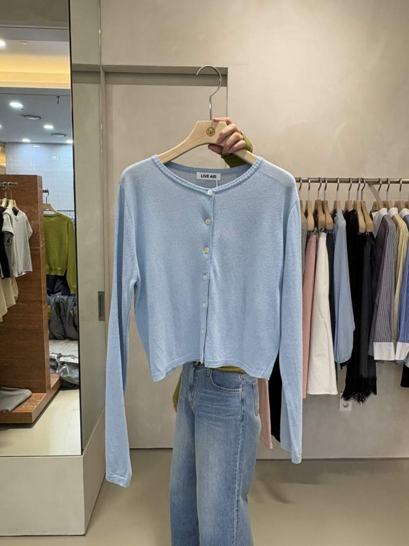 LIVE AID-P東大門直郵女士新款真品推薦針織衫亞麻開衫LIVE AID-P針織衫