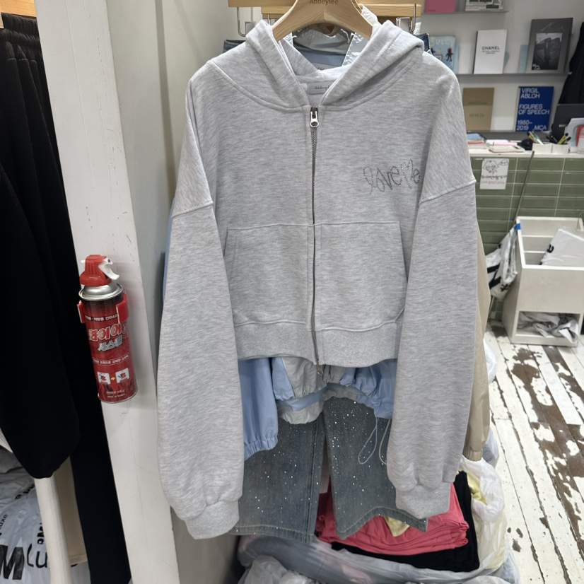 ABBEYLEE東大門直郵女裝新品推薦人氣時尚夾克拉鏈連帽衫ABBEYLEE夾克