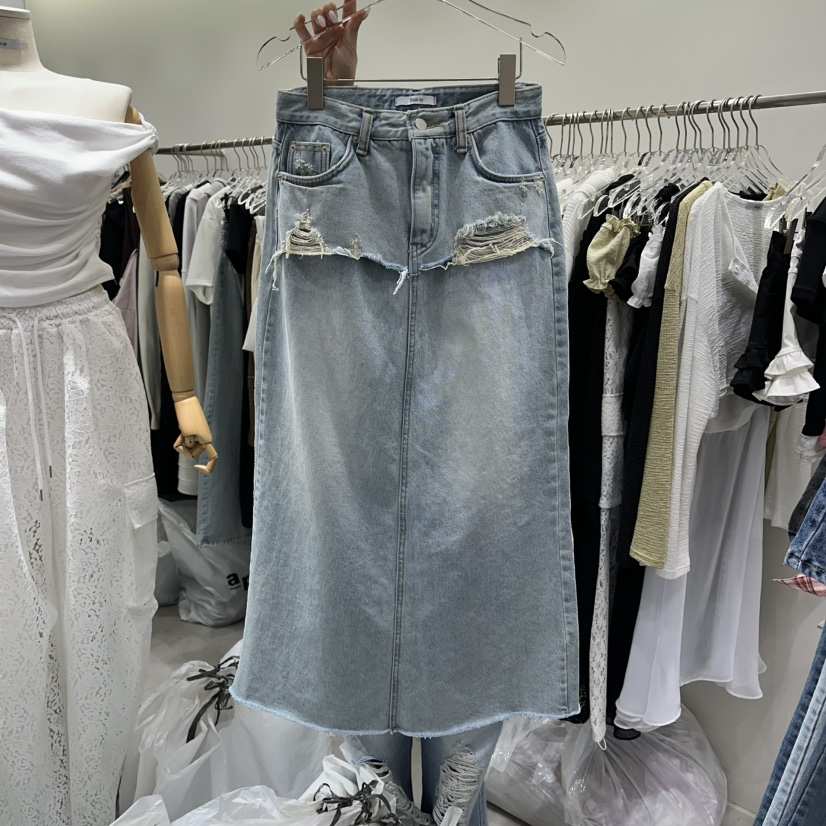 BAIE.38韓國代購女士新款26春夏職業人氣時尚熱賣長裙疊穿BAIE.38長裙