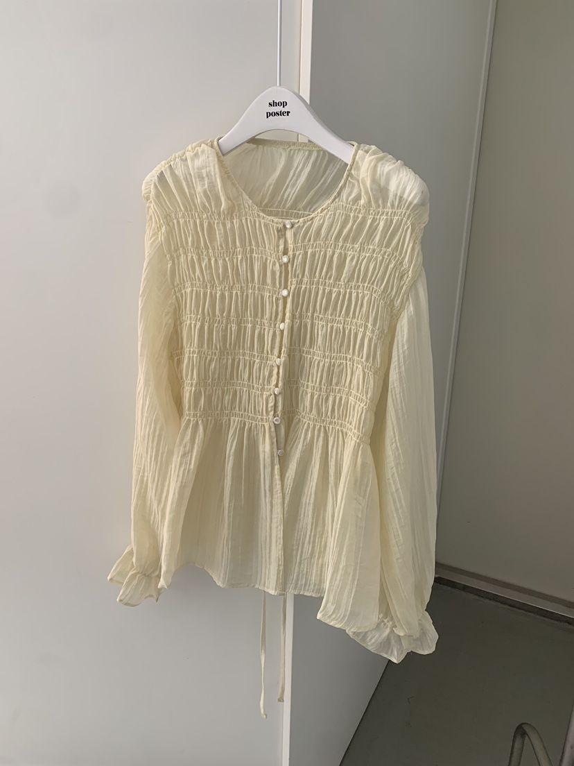 SHOP POSTER東大門直郵女裝新品時尚休閑職業襯衫蕾絲衫SHOP_POSTER襯衫/蕾絲衫