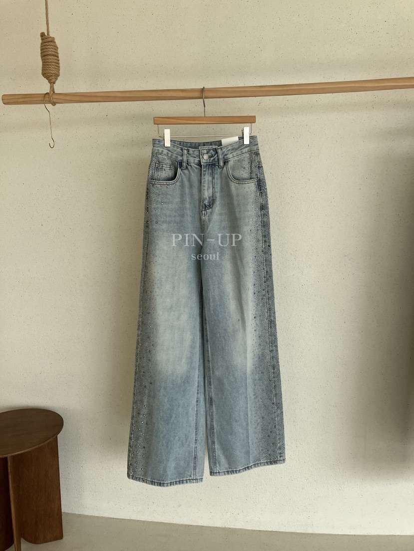 PIN-UP韓國直郵女士新品人氣熱賣真品推薦26春夏職業牛仔褲PIN-UP牛仔褲