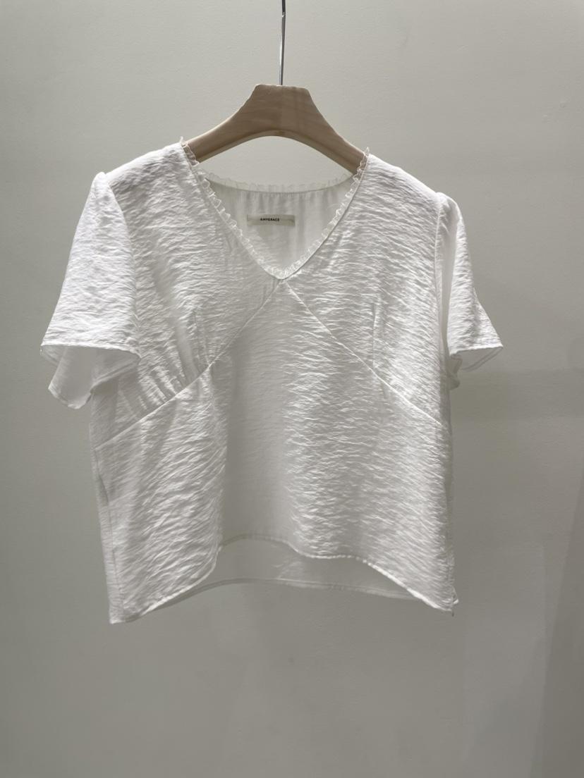 AMY GRACE-A韓國直郵女士新品真品人氣職業26春夏襯衫蕾絲衫AMY GRACE-A襯衫/蕾絲衫