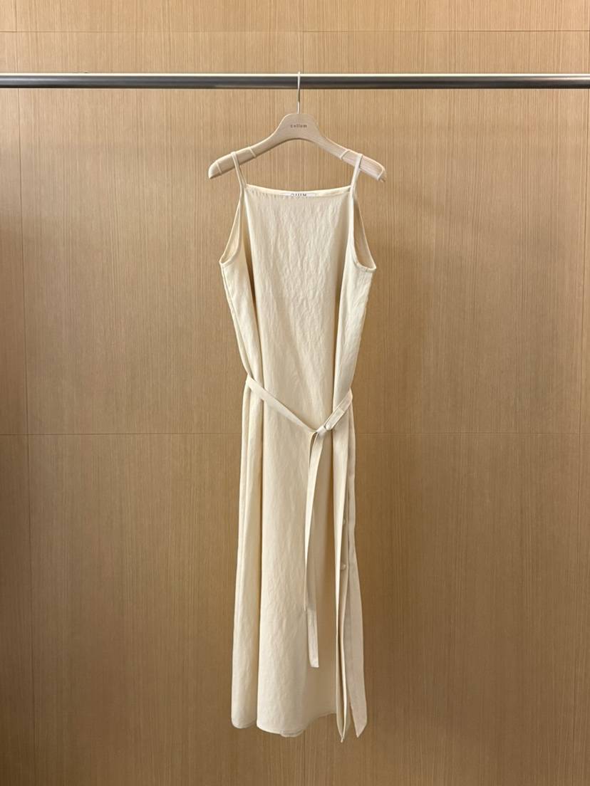 CULLUM韓國直郵實拍女裝新品26春夏熱賣職業連衣裙含腰繩CULLUM連衣裙