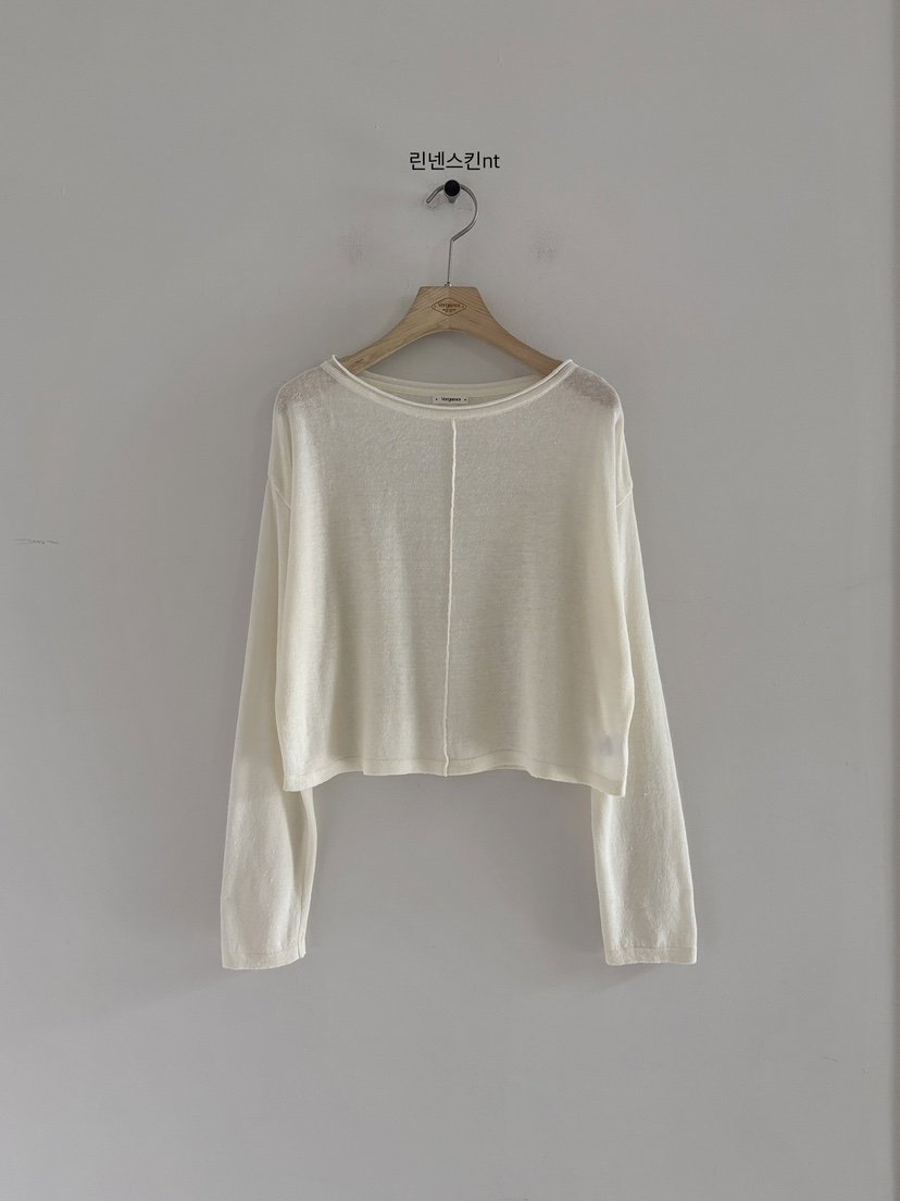 VERGAMOT韓國直郵女士新品休閑人氣職業時尚26春夏針織衫亞麻VERGAMOT針織衫