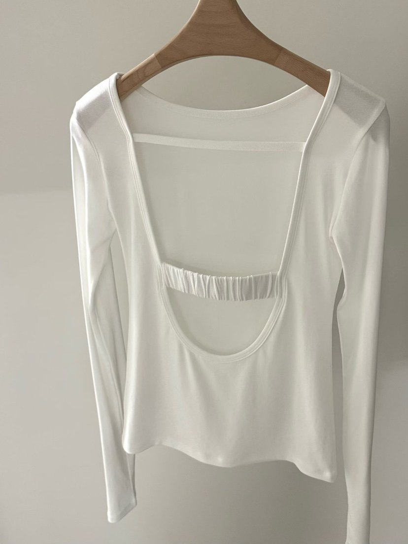 LOWBURN韓國東大門直郵女士新品26春夏職業時尚長袖T恤天絲LOWBURN長袖T恤