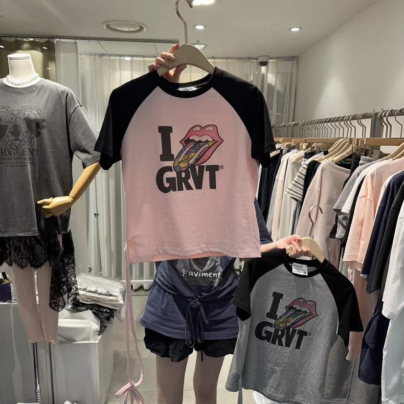 THE LOT韓國東大門直郵女士新品人氣26春夏熱賣職業推薦T恤THE LOT/	LOTT恤