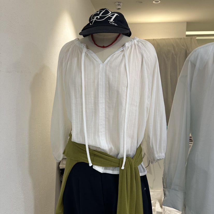 LIL韓國代購女裝新品職業休閑推薦26春夏熱賣時尚襯衫蕾絲衫LIL襯衫/蕾絲衫